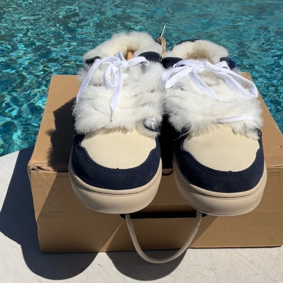 MOU - Eskimo Low Top Sneaker in Abyss & Vanilla Mix New In Box Size 40 - Picture 8 of 15